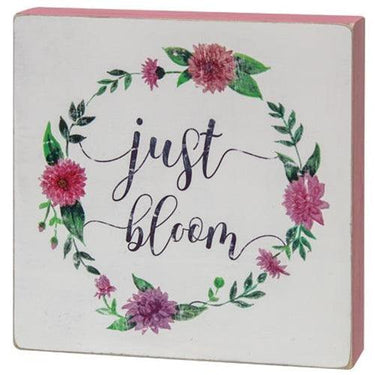 Just Bloom Box Sign 2 Asst - The Fox Decor